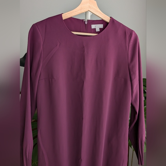 COS Pleated Midi Dress - Purple Sz 2 - Picture 4 of 7